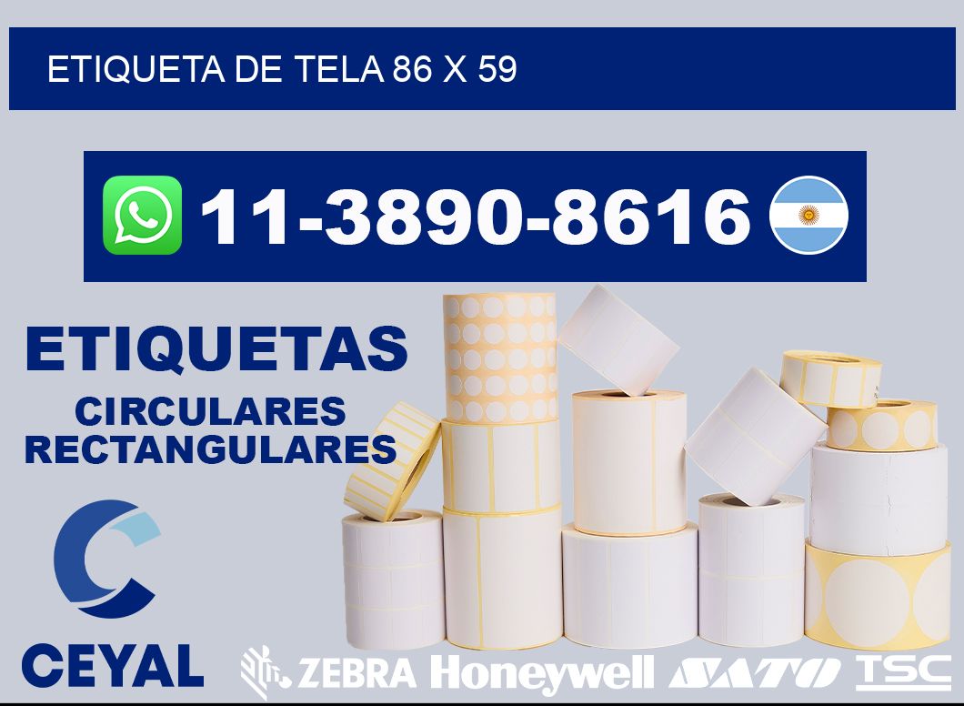 etiqueta de tela 86 x 59