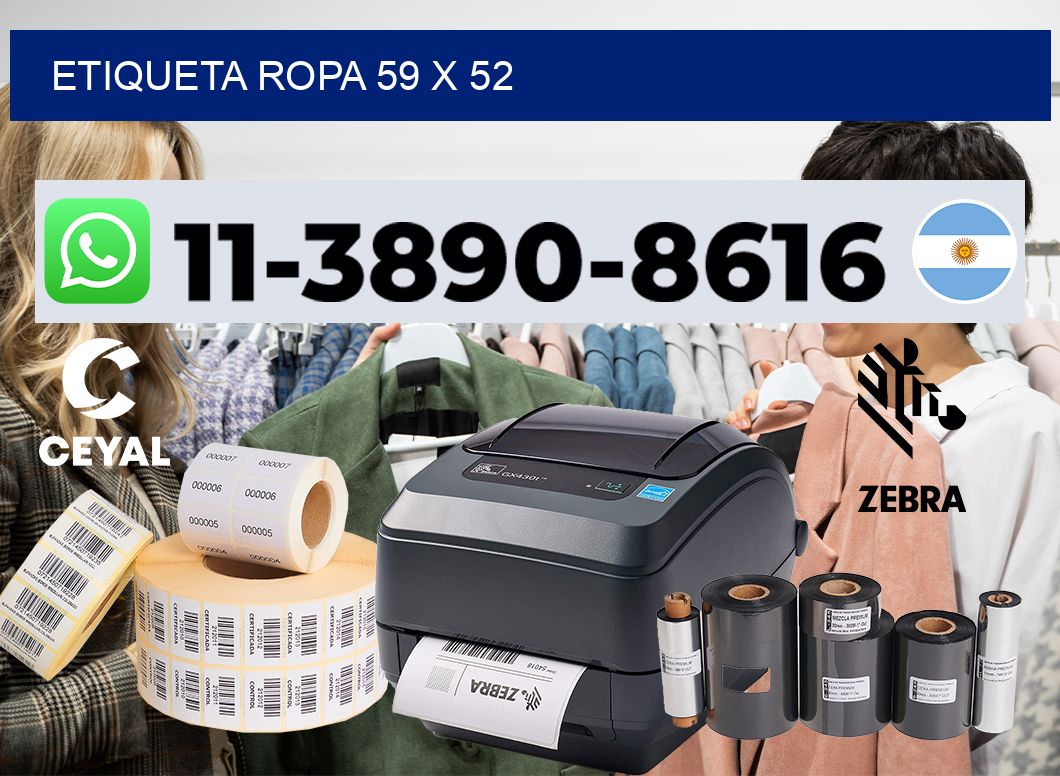 etiqueta ropa 59 x 52