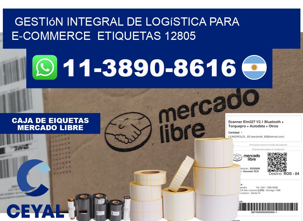 Gestión integral de logística para e-commerce etiquetas 12805