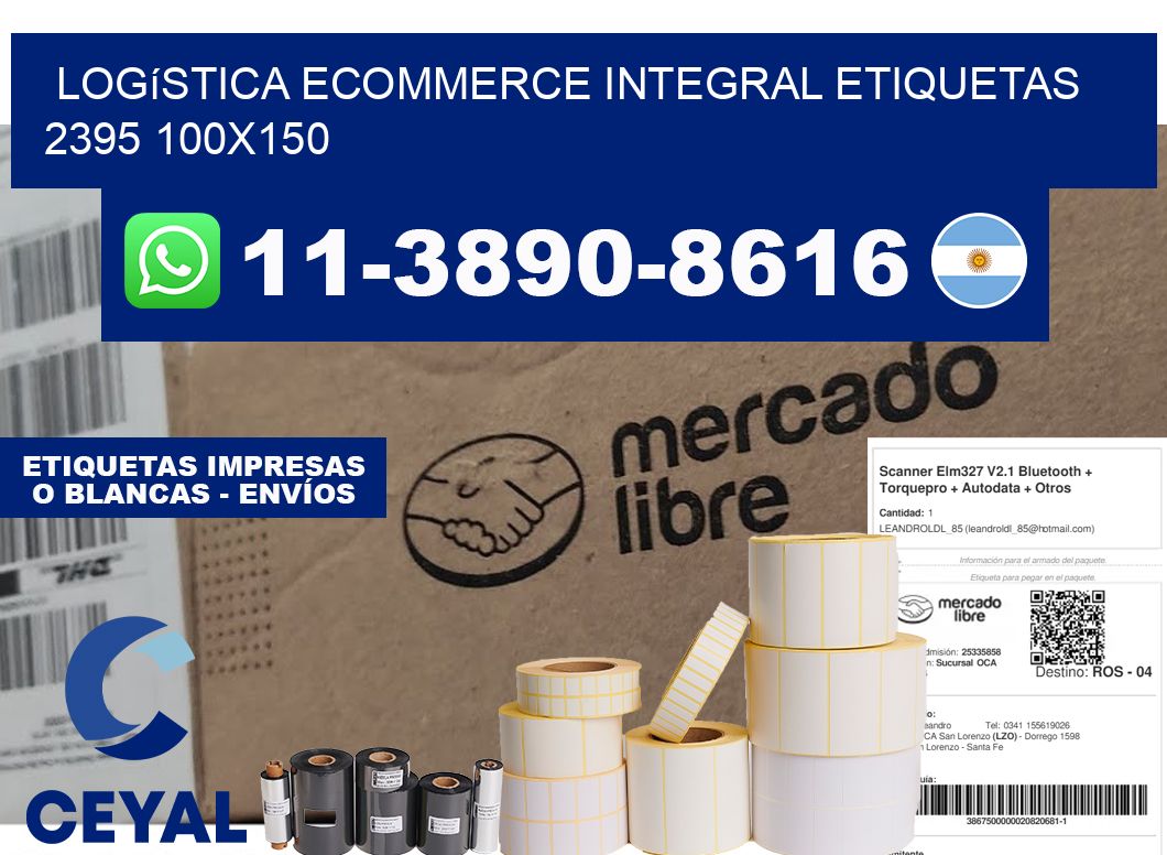 Logística ecommerce integral etiquetas 2395 100x150