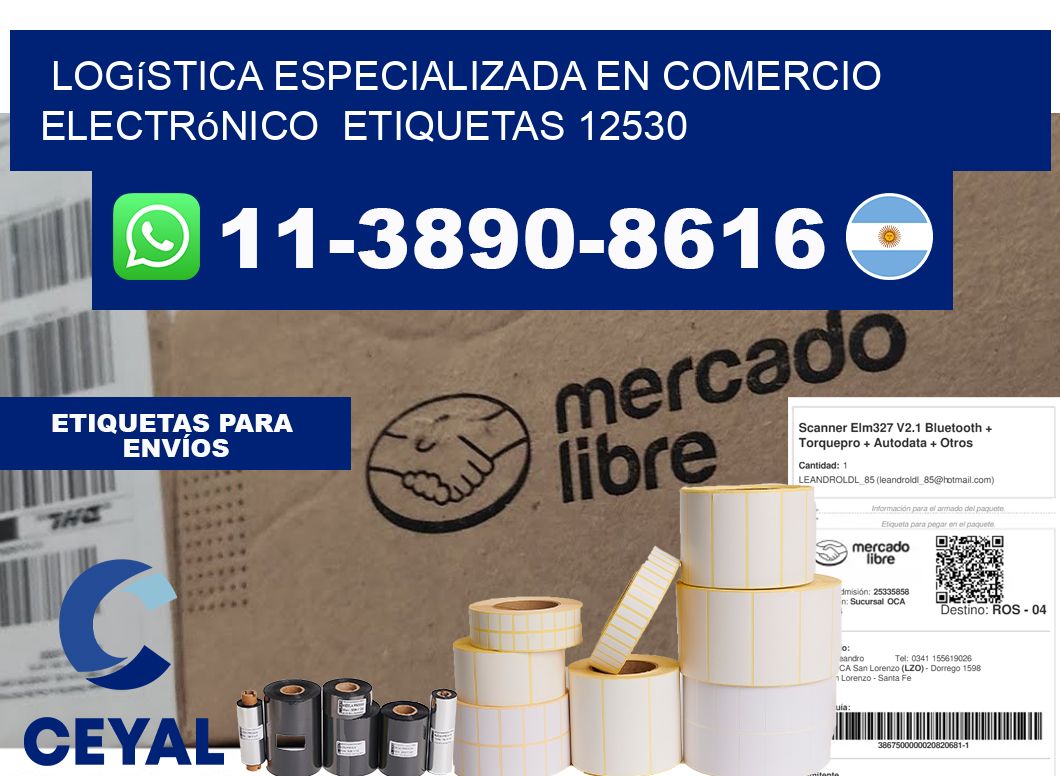 Logística especializada en comercio electrónico  etiquetas 12530