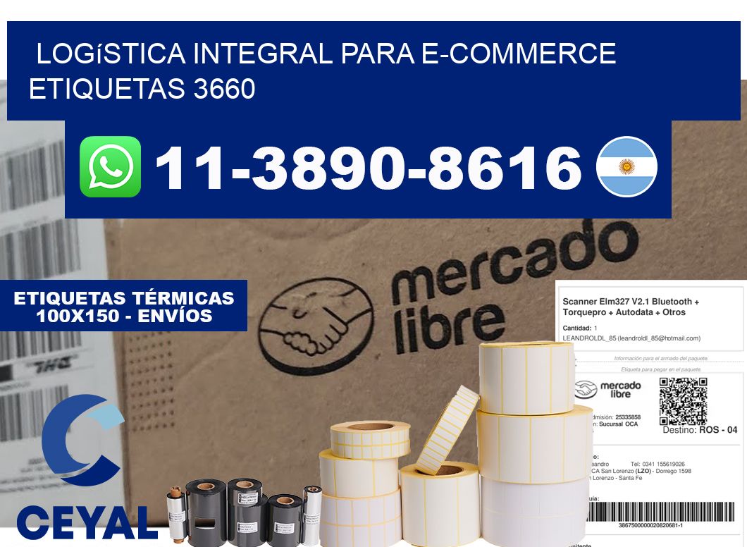 Logística integral para e-commerce  etiquetas 3660