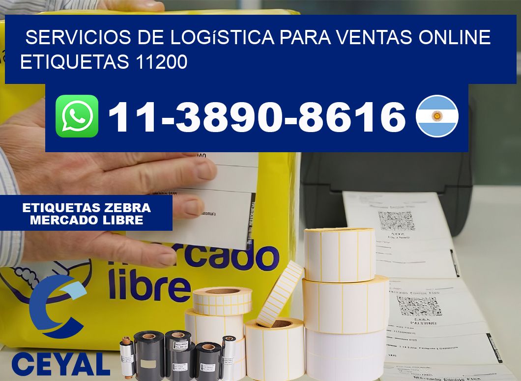 Servicios de logística para ventas online  etiquetas 11200