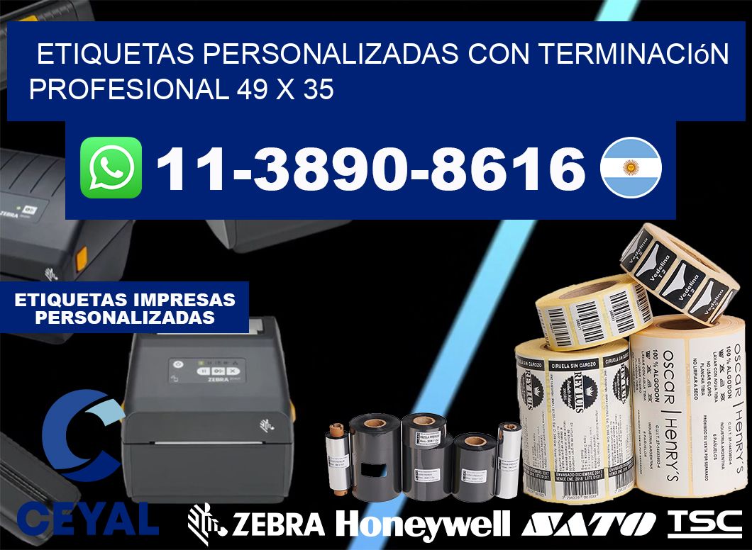 etiquetas personalizadas con terminación profesional 49 x 35