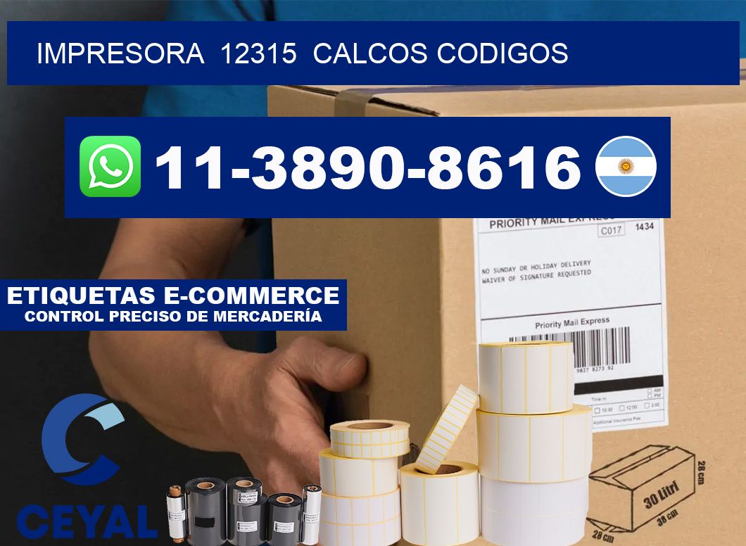 impresora  12315  calcos codigos