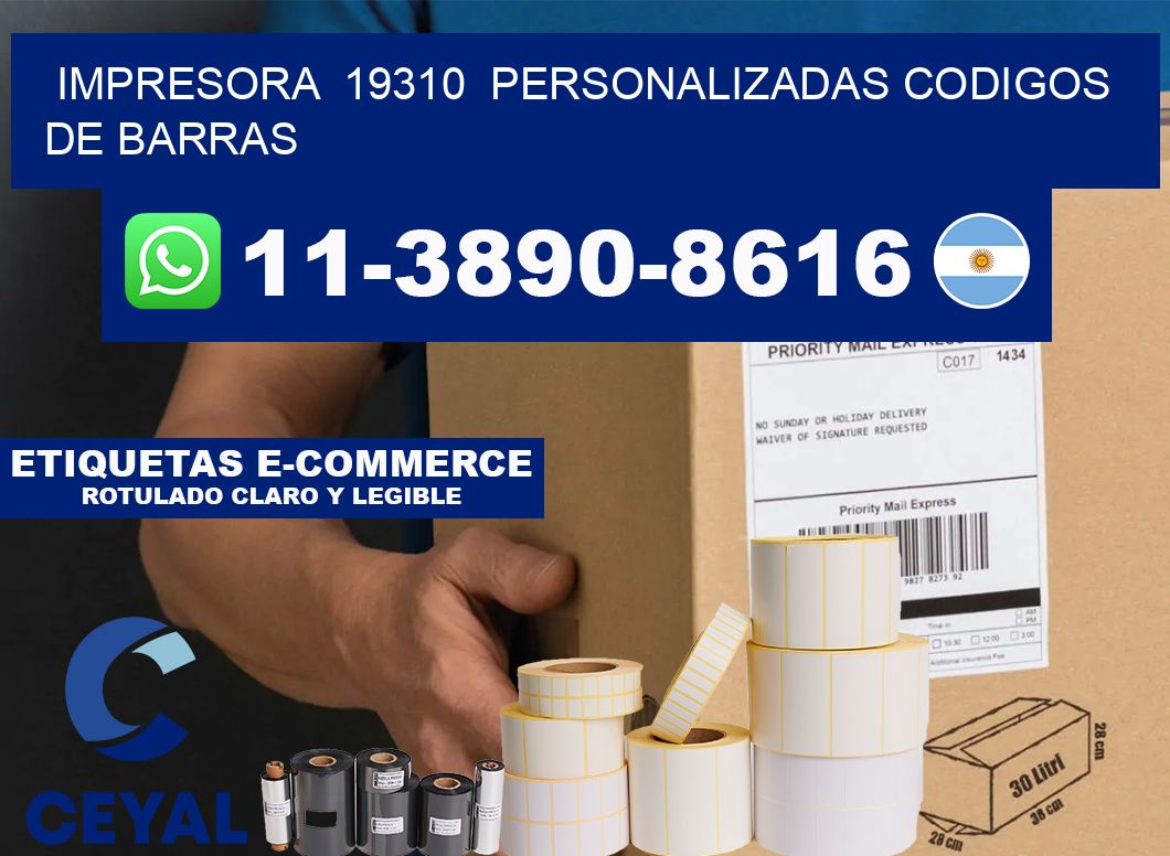 impresora  19310  personalizadas codigos de barras