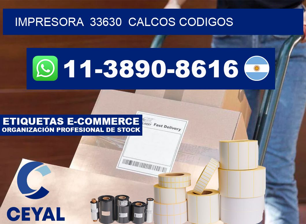 impresora  33630  calcos codigos