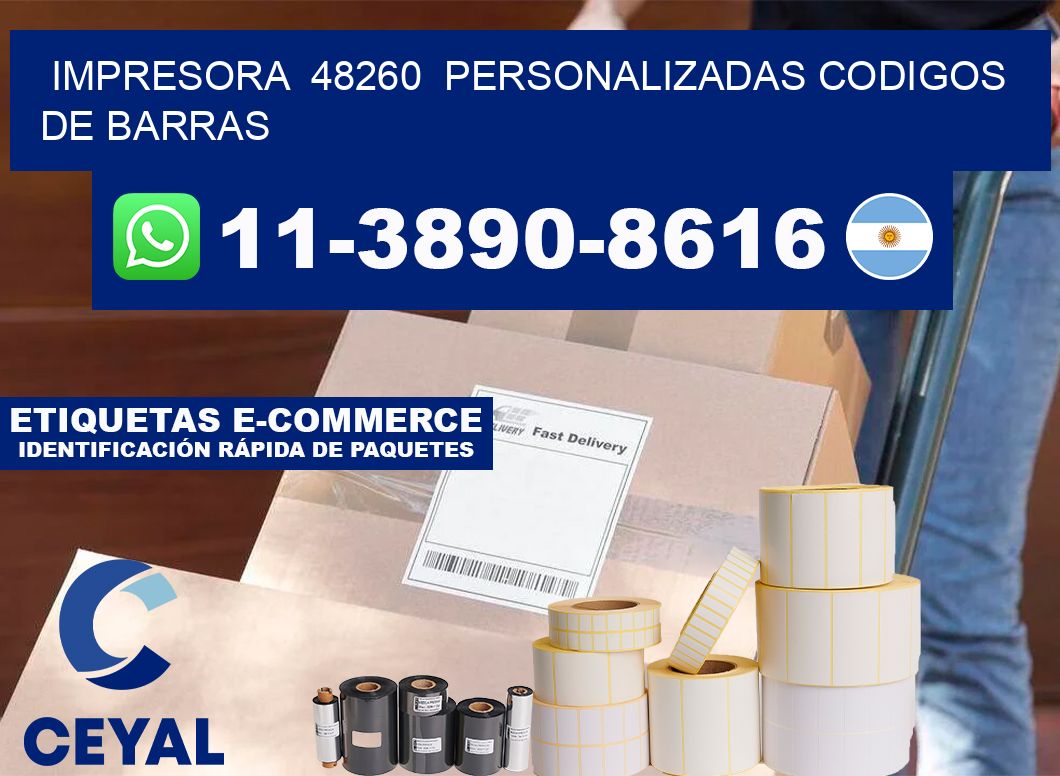 impresora  48260  personalizadas codigos de barras