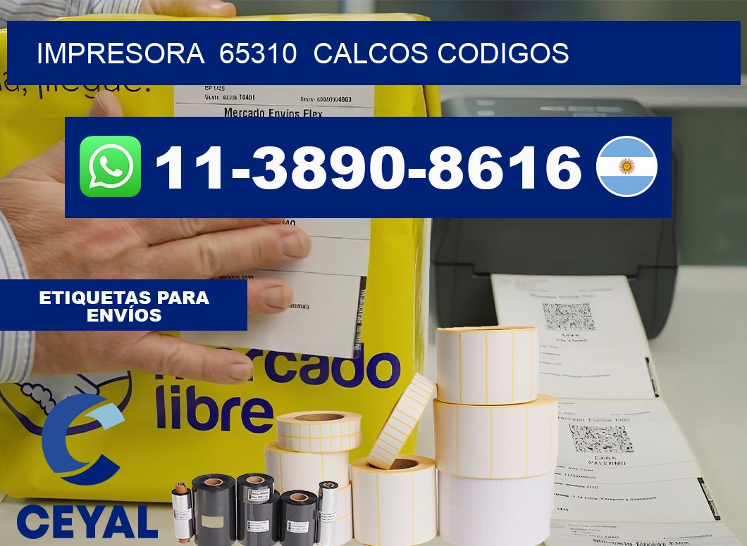 impresora 65310 calcos codigos