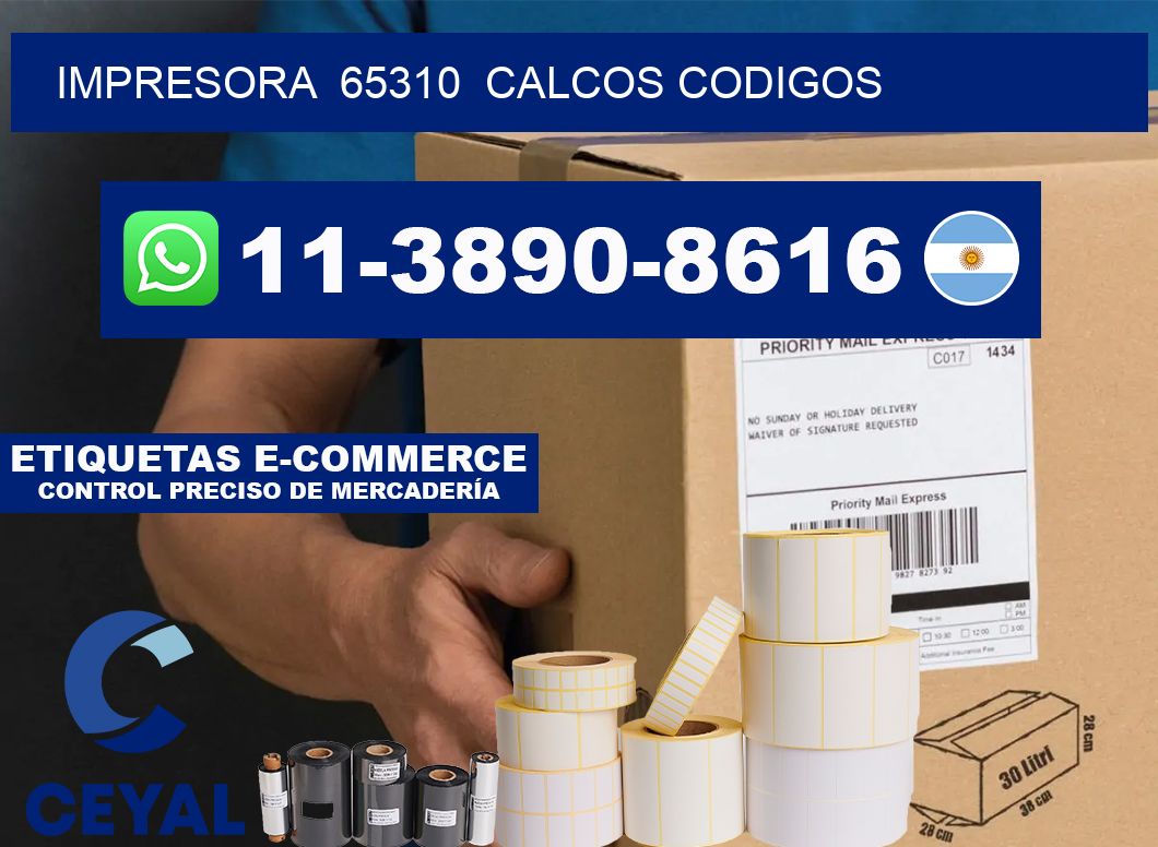 impresora 65310 calcos codigos