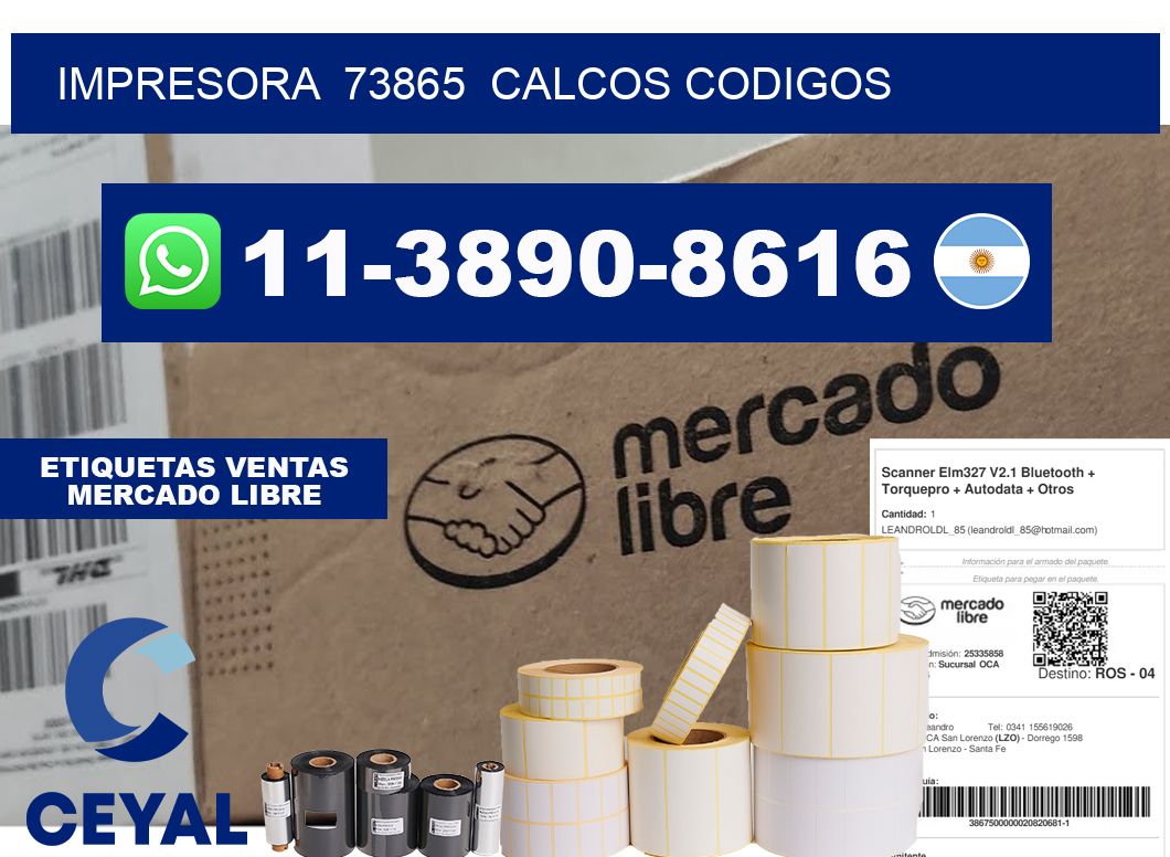 impresora  73865  calcos codigos
