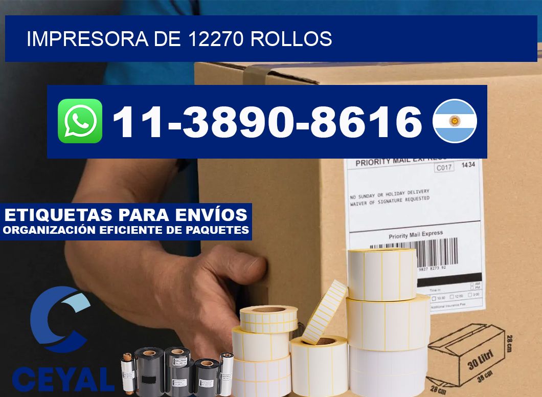 impresora de 12270 rollos