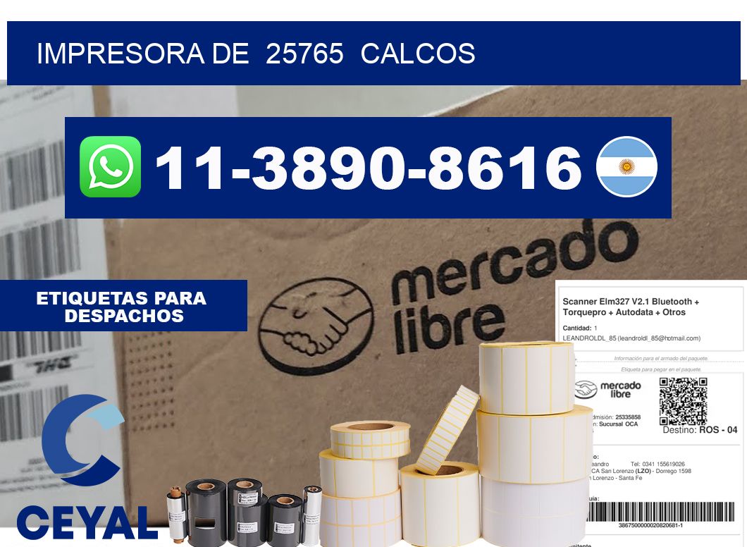 impresora de 25765 calcos