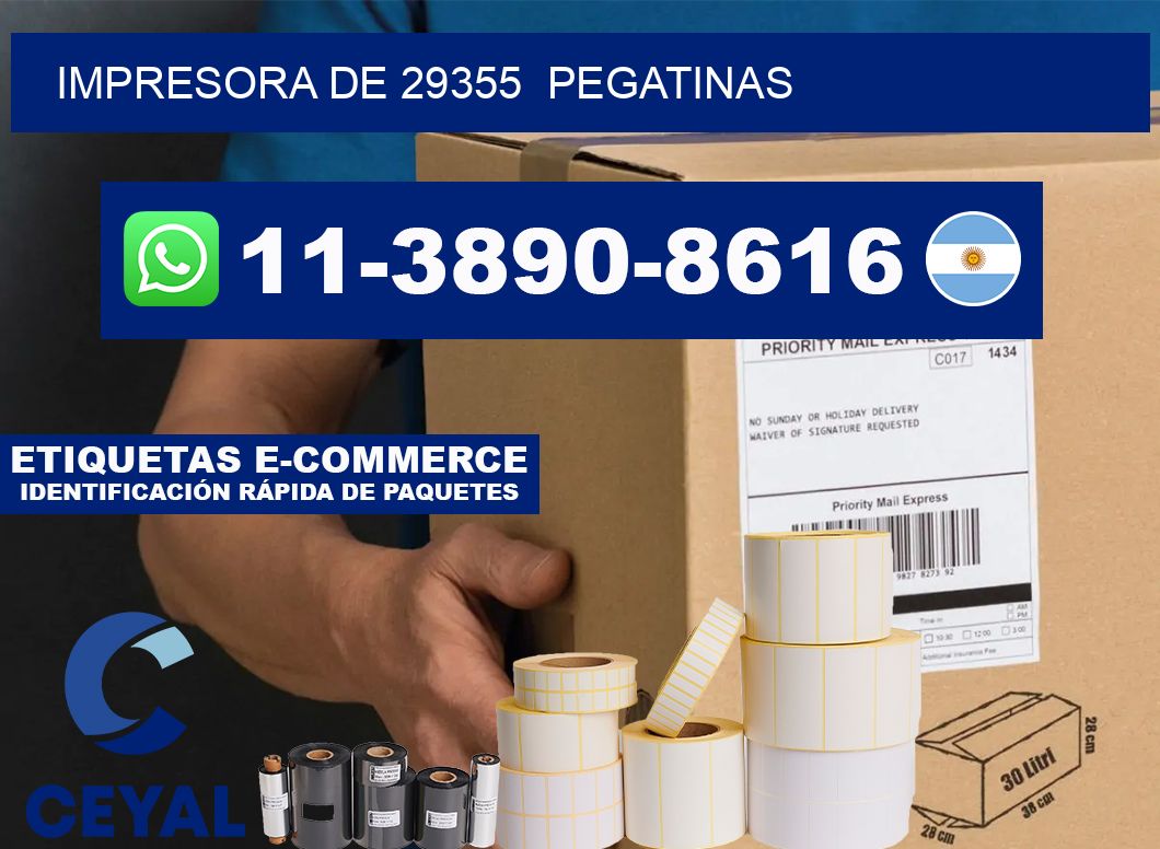 impresora de 29355  pegatinas