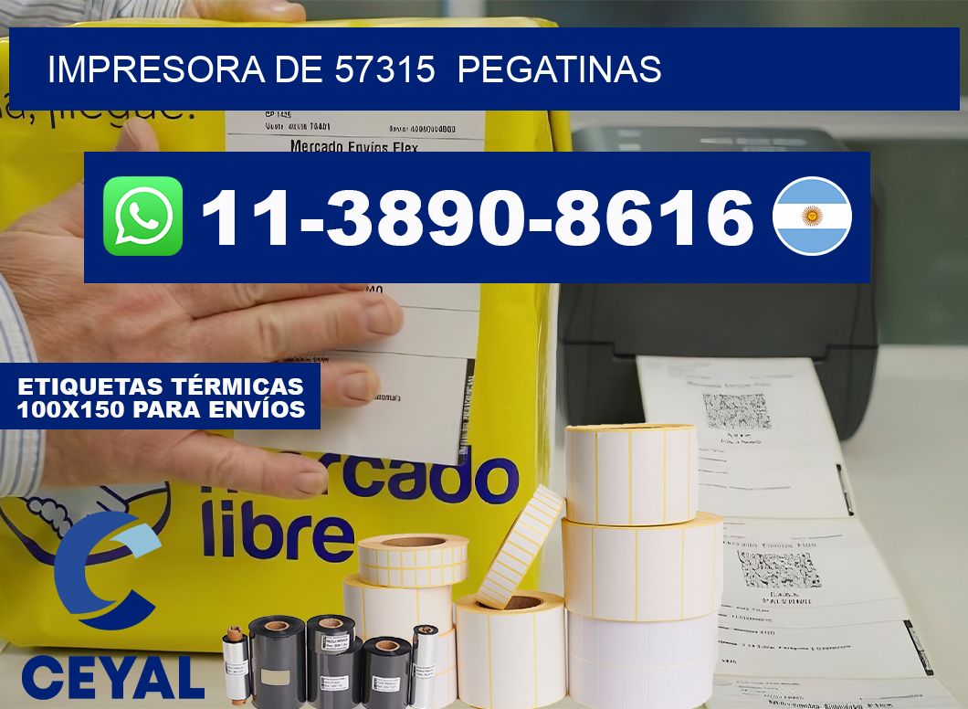 impresora de 57315 pegatinas