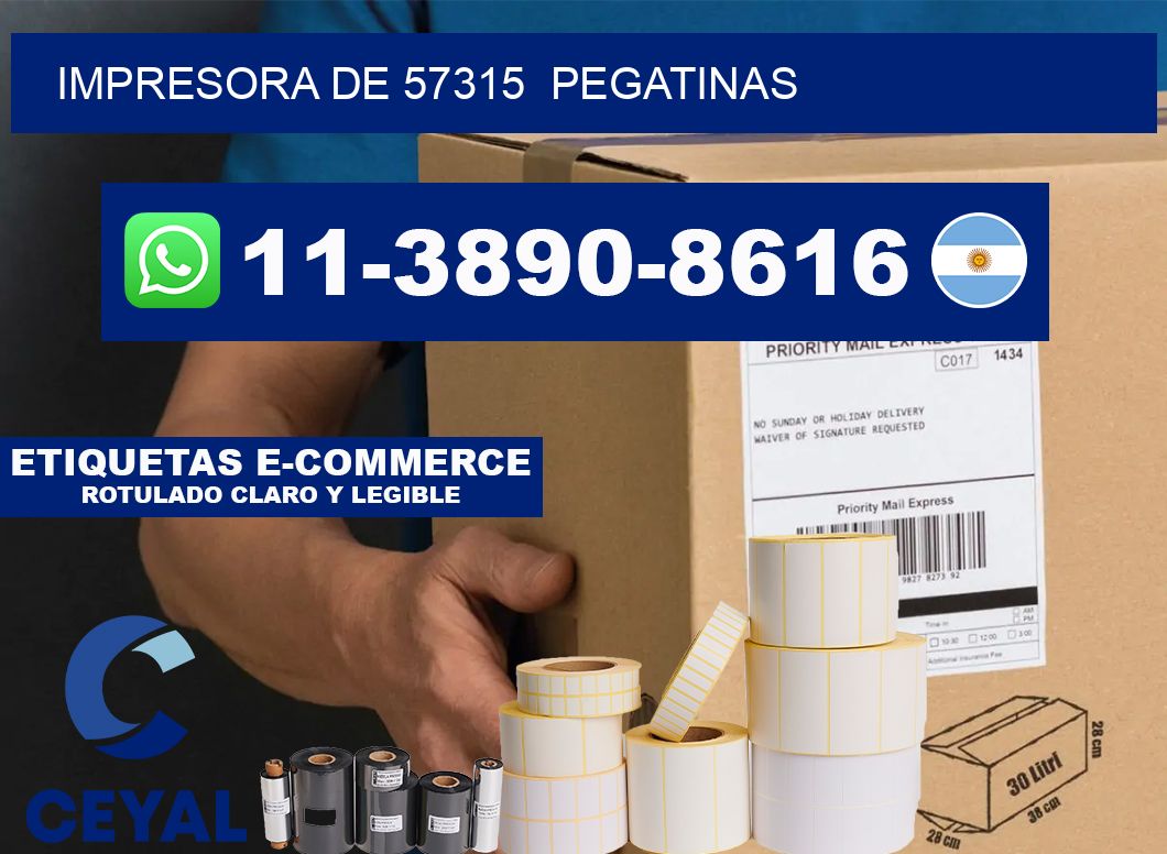 impresora de 57315 pegatinas