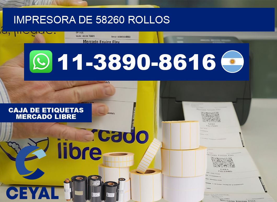impresora de 58260 rollos