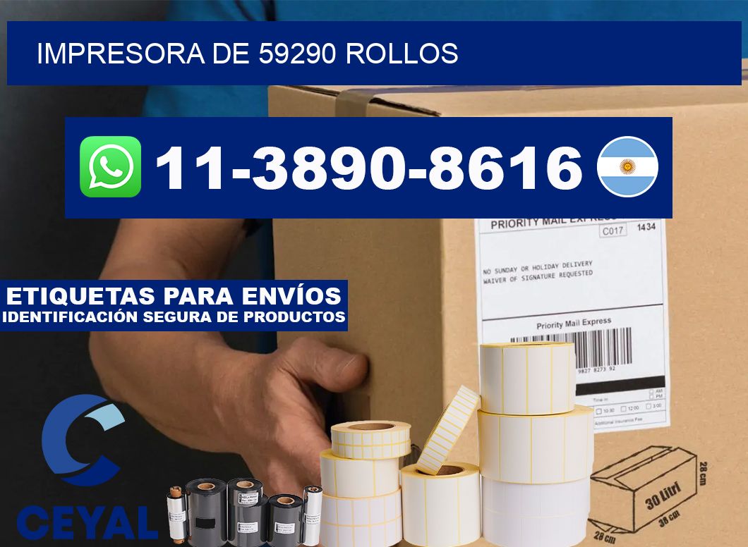 impresora de 59290 rollos