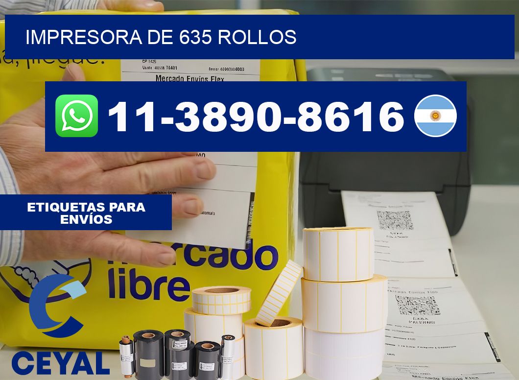 impresora de 635 rollos