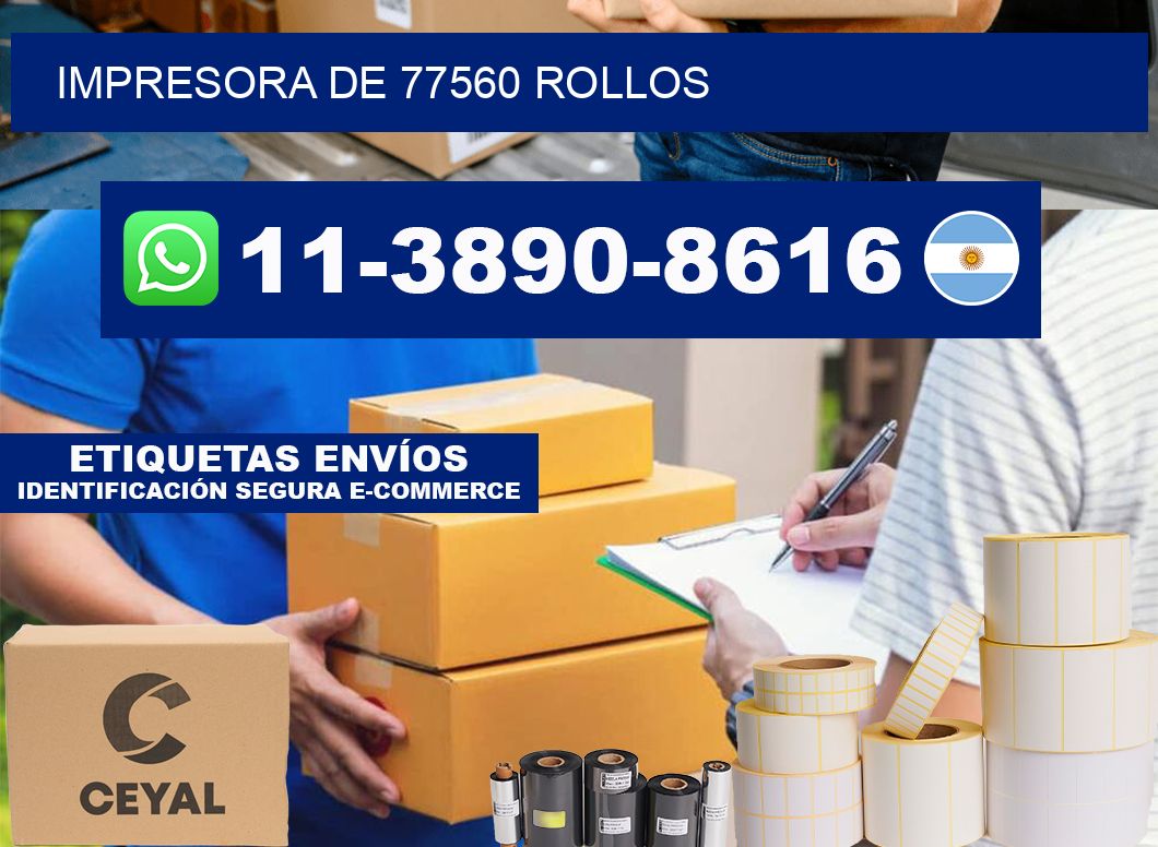 impresora de 77560 rollos