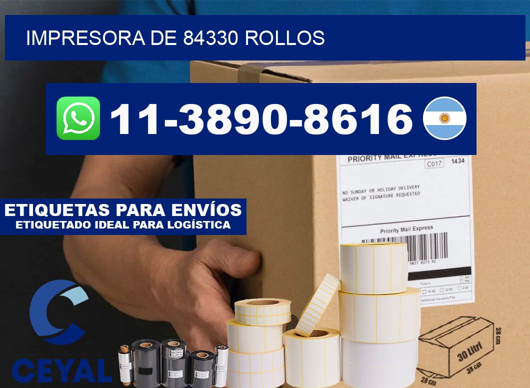 impresora de 84330 rollos