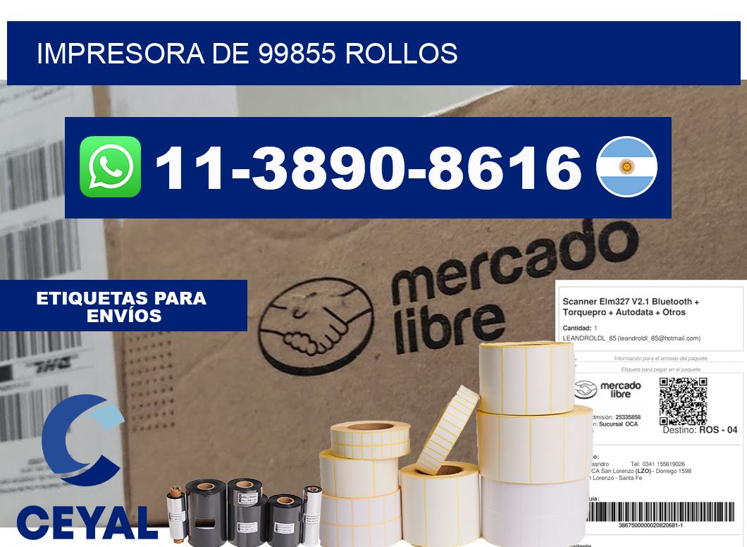 impresora de 99855 rollos