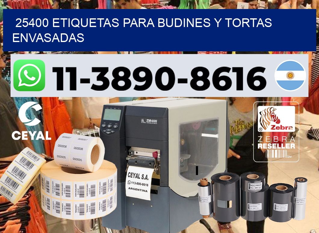 25400 etiquetas para budines y tortas envasadas
