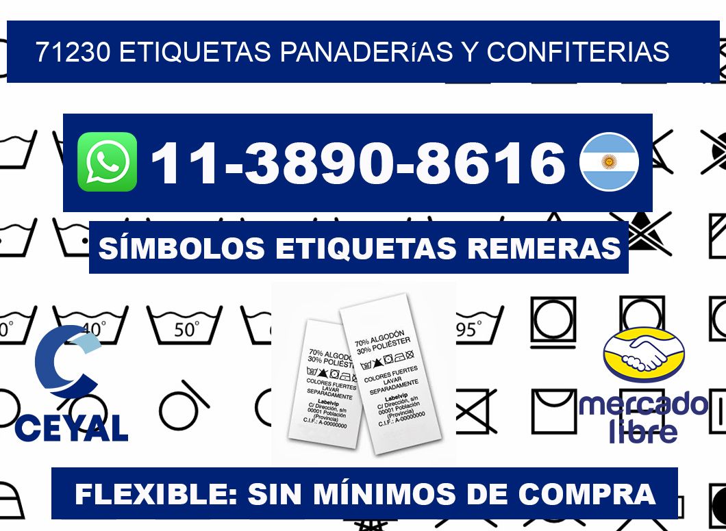 71230 etiquetas panaderías y confiterias
