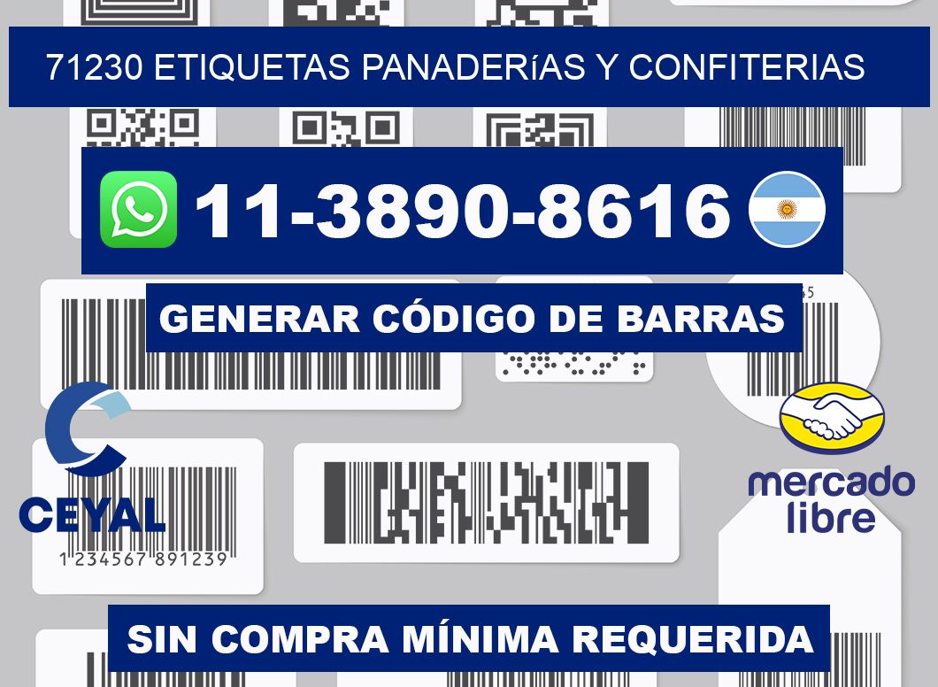 71230 etiquetas panaderías y confiterias