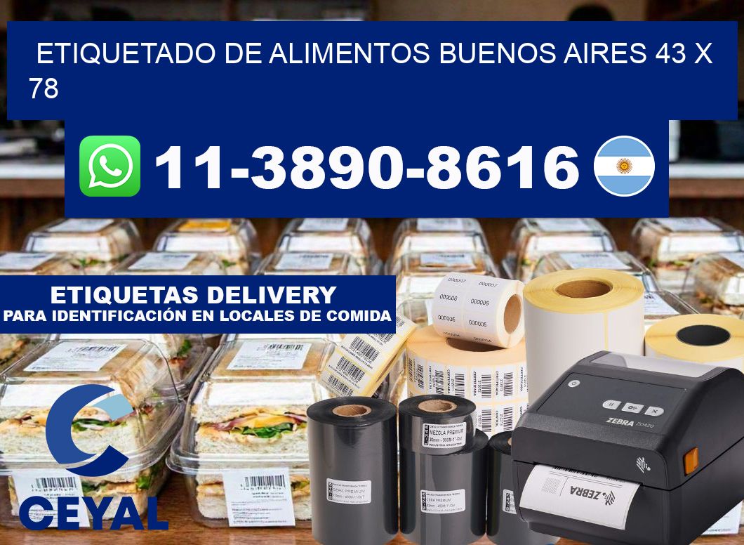 Etiquetado de alimentos buenos aires 43 x 78