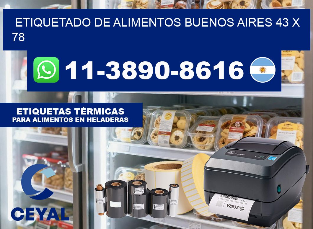 Etiquetado de alimentos buenos aires 43 x 78