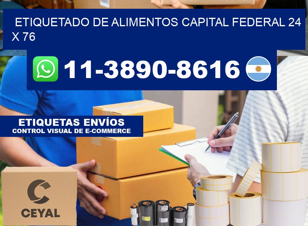 Etiquetado de alimentos capital federal 24 x 76