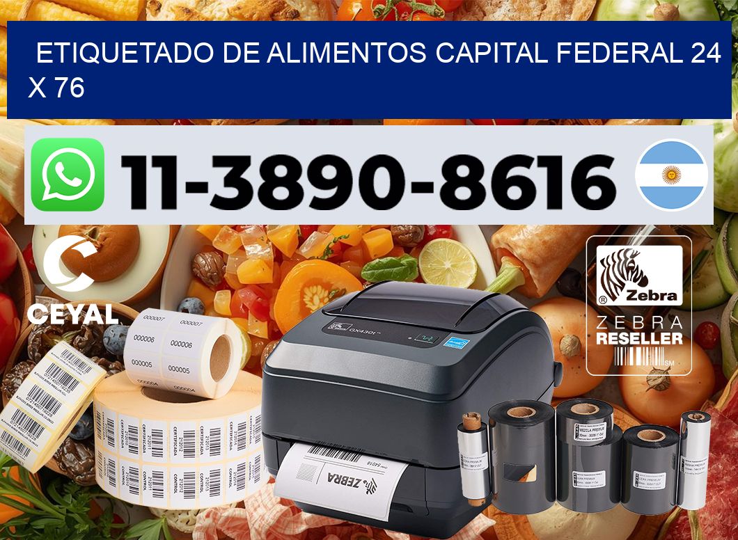 Etiquetado de alimentos capital federal 24 x 76