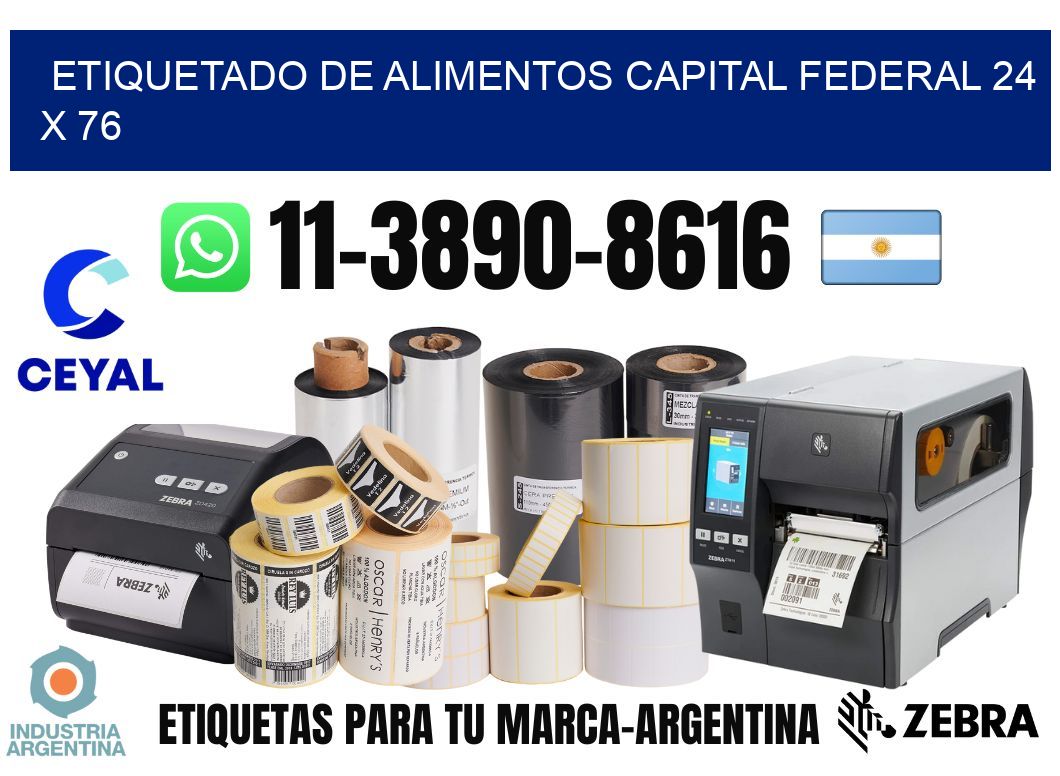 Etiquetado de alimentos capital federal 24 x 76