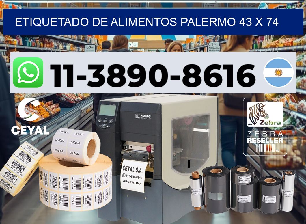 Etiquetado de alimentos palermo 43 x 74