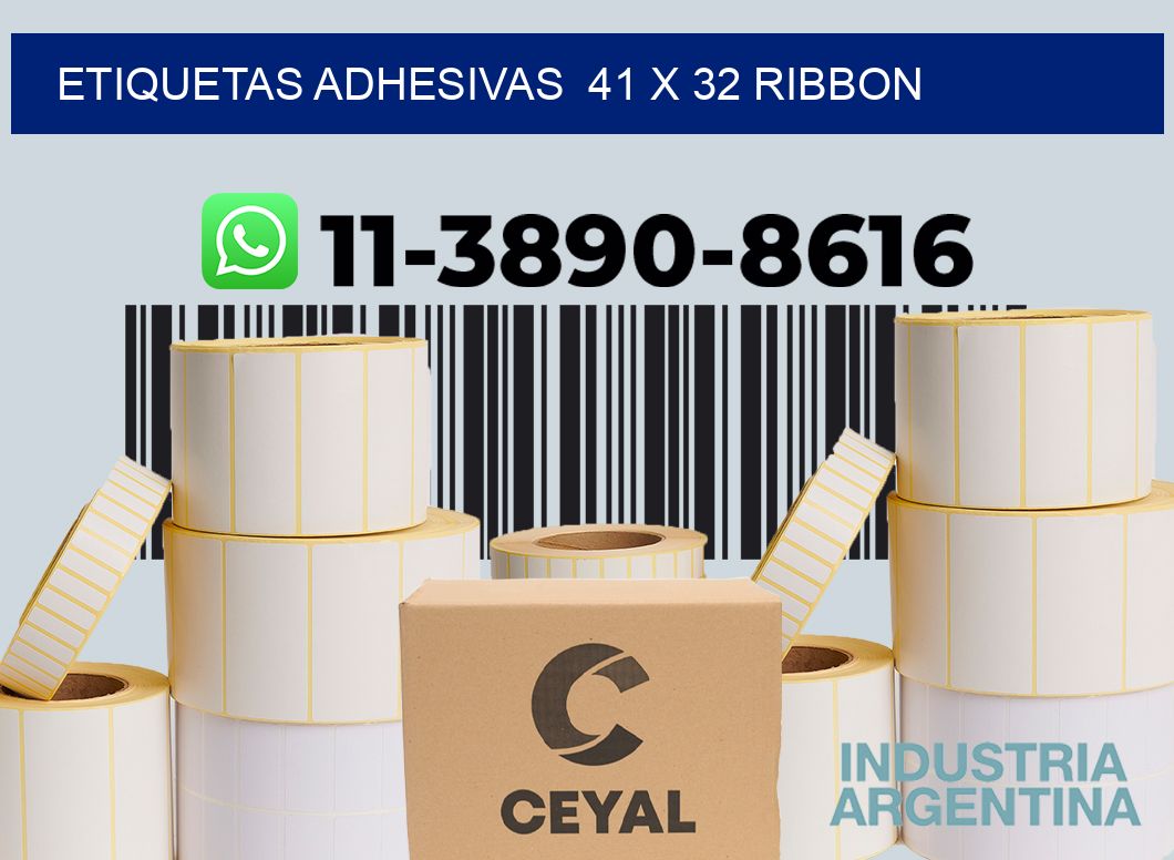 Etiquetas adhesivas 41 x 32 ribbon