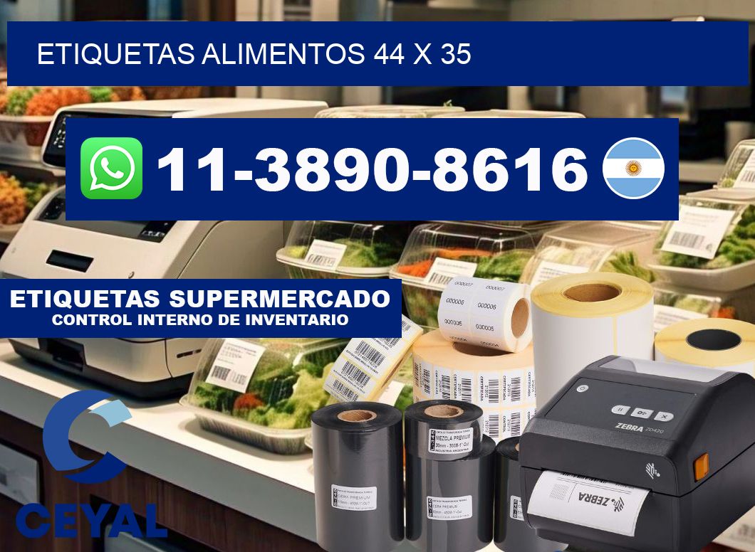 Etiquetas alimentos 44 x 35