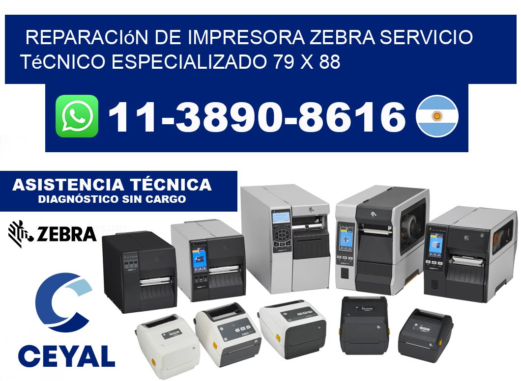 Reparación de Impresora Zebra Servicio Técnico Especializado 79 x 88