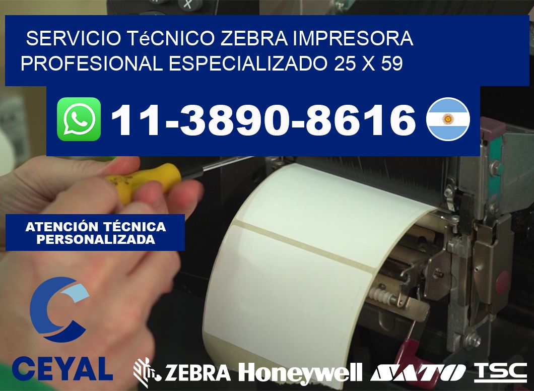 Servicio Técnico Zebra Impresora Profesional Especializado 25 x 59