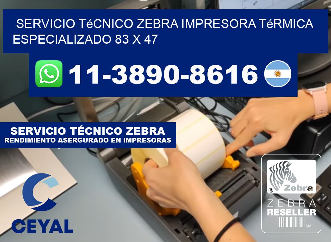 Servicio Técnico Zebra Impresora Térmica Especializado 83 x 47