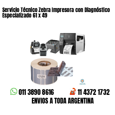 Servicio Técnico Zebra Impresora con Diagnóstico Especializado 61 x 49