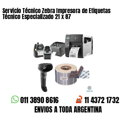 Servicio Técnico Zebra Impresora de Etiquetas Técnico Especializado 21 x 87