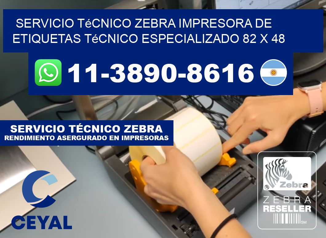 Servicio Técnico Zebra Impresora de Etiquetas Técnico Especializado 82 x 48