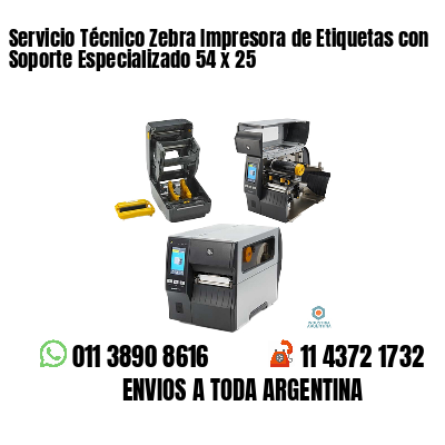 Servicio Técnico Zebra Impresora de Etiquetas con Soporte Especializado 54 x 25