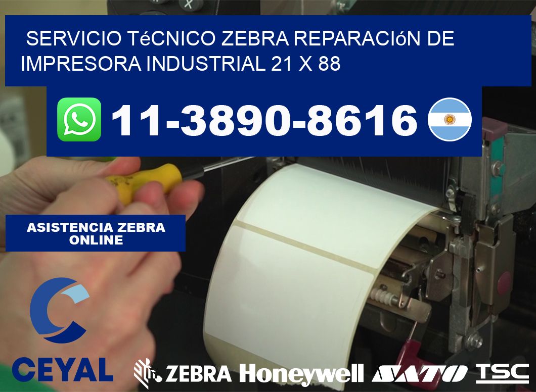 Servicio Técnico Zebra Reparación de Impresora Industrial 21 x 88