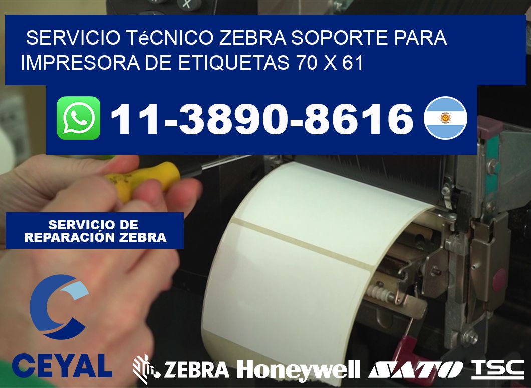 Servicio Técnico Zebra Soporte para Impresora de Etiquetas 70 x 61