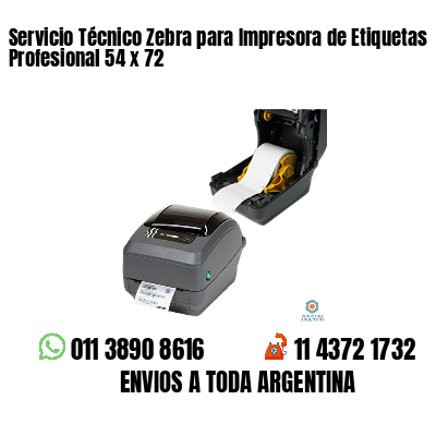 Servicio Técnico Zebra para Impresora de Etiquetas Profesional 54 x 72