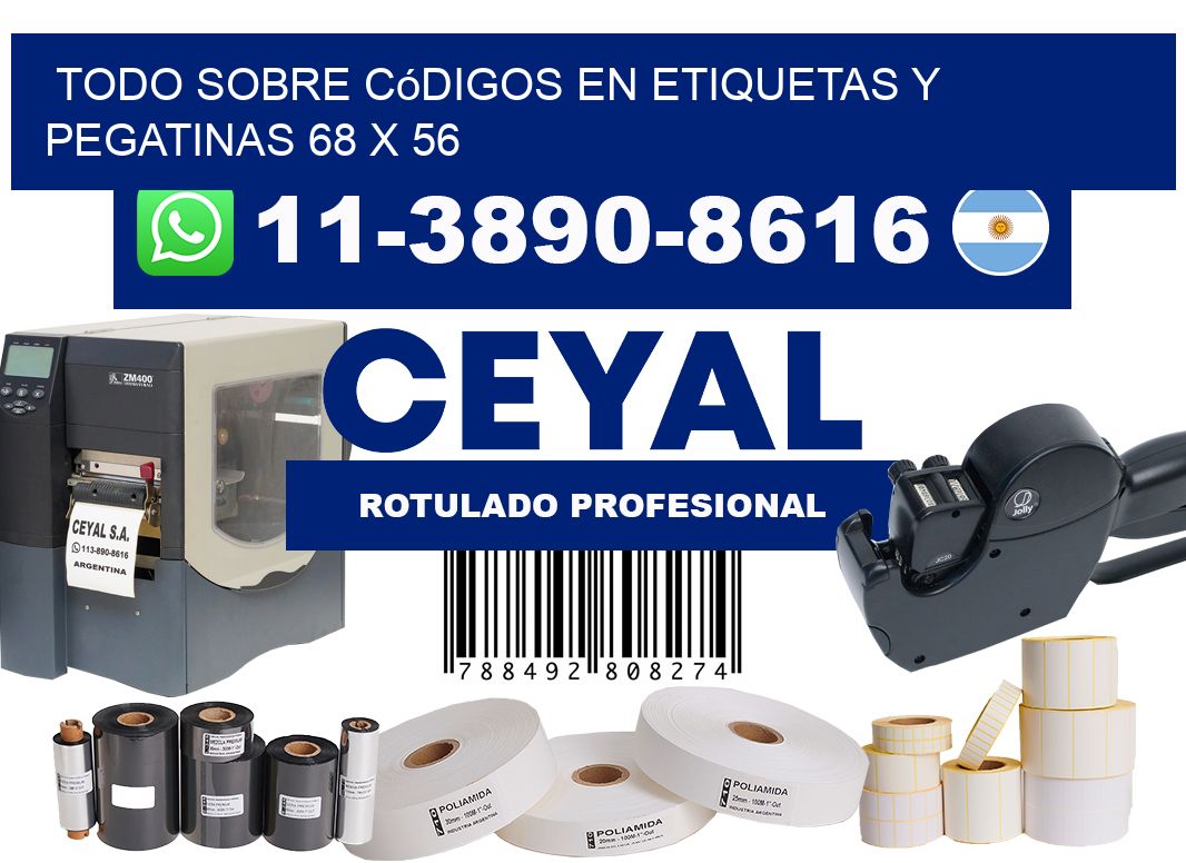 Todo sobre códigos en etiquetas y pegatinas 68 x 56