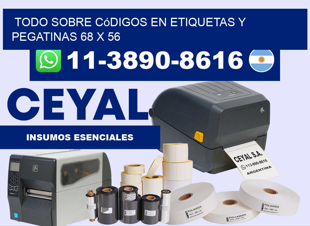 Todo sobre códigos en etiquetas y pegatinas 68 x 56