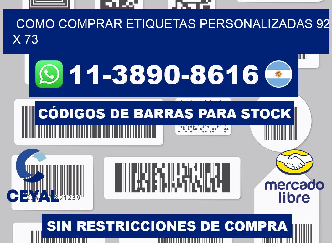 como comprar etiquetas personalizadas 92 x 73